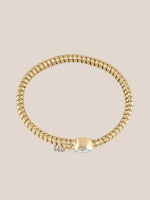 Gold Pear Coil Cuff