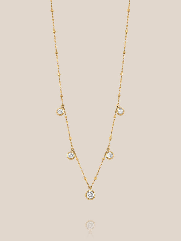 Lucent Diamond Station Necklace