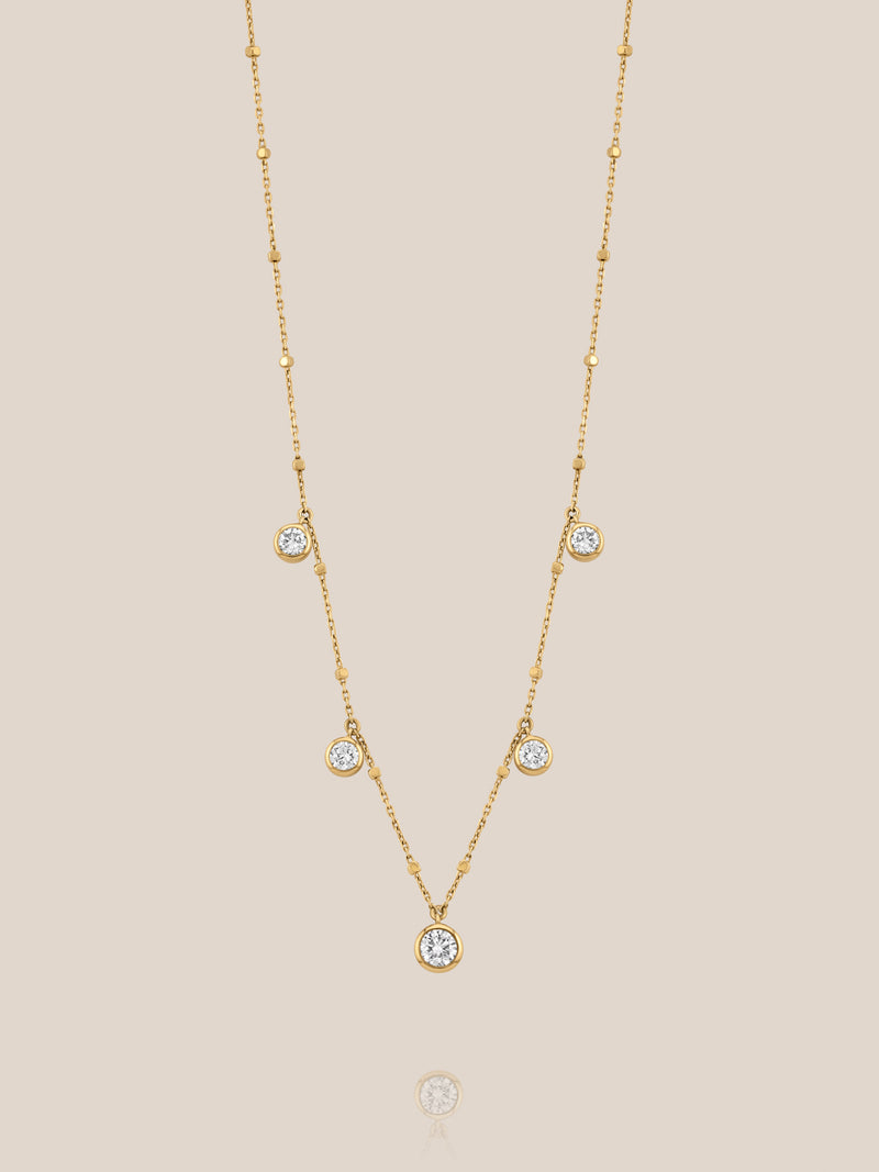 Lucent Diamond Station Necklace