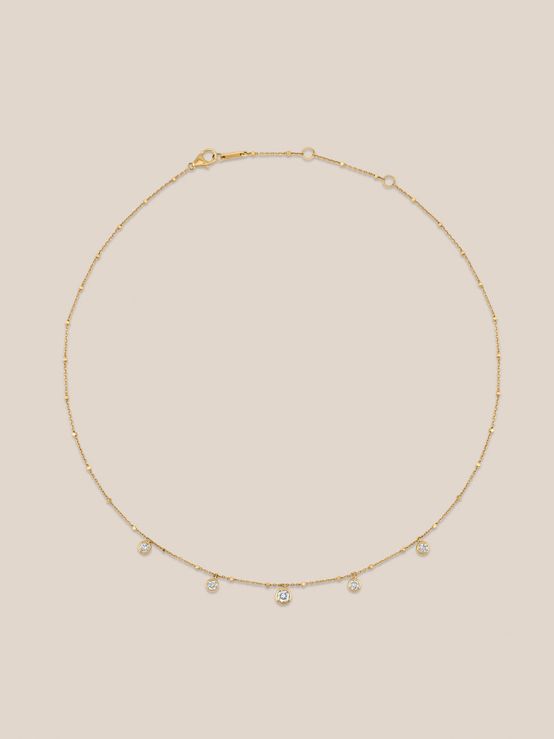 Lucent Diamond Station Necklace