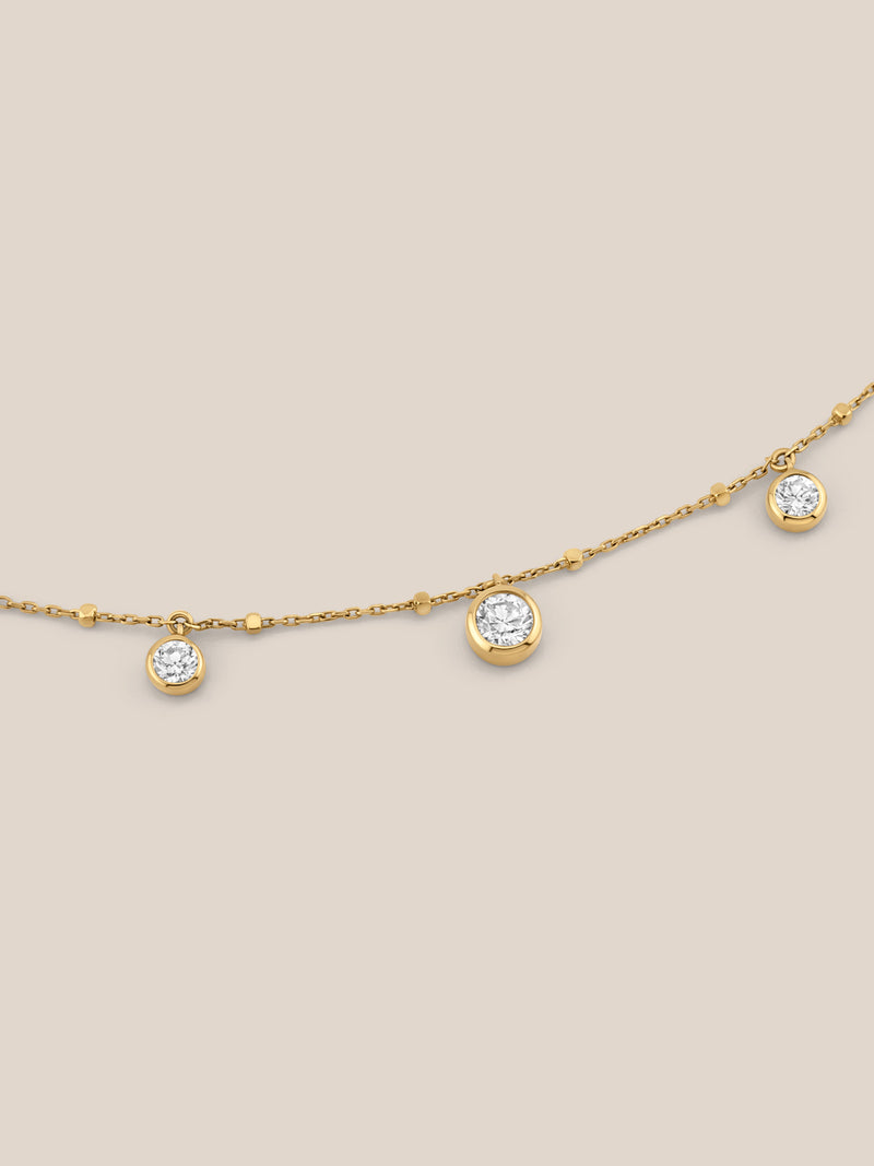 Lucent Diamond Station Necklace