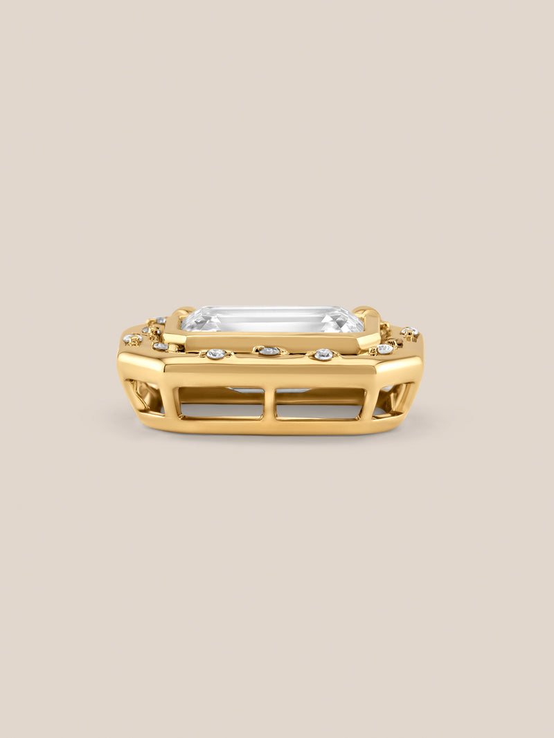 Spotlight Emerald-Cut Diamond Pendant