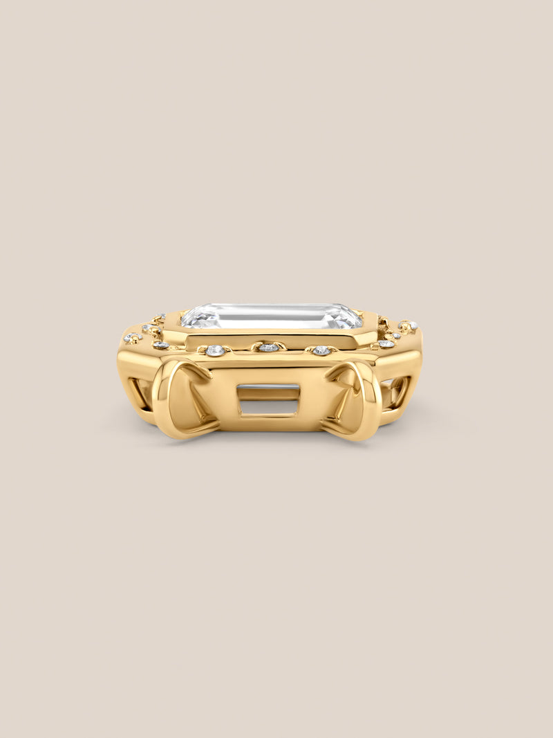 Spotlight Emerald-Cut Diamond Pendant