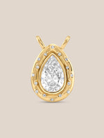 Spotlight Pear Diamond Pendant