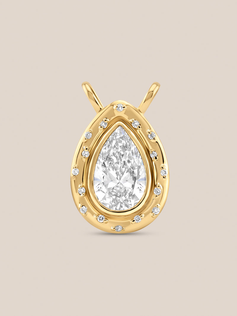 Spotlight Pear Diamond Pendant