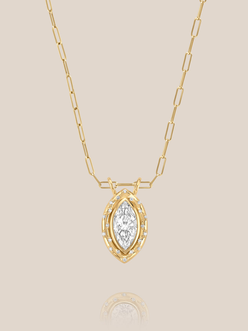 Spotlight Marquise Diamond Pendant