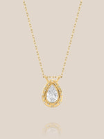 Spotlight Pear Diamond Pendant