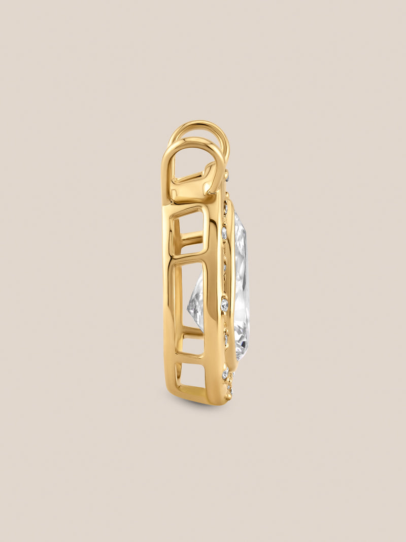 Spotlight Pear Diamond Pendant