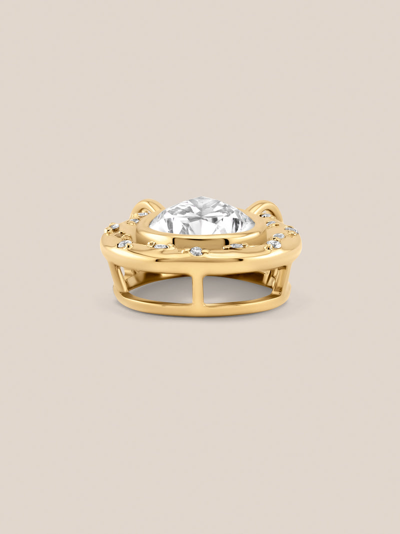 Spotlight Pear Diamond Pendant