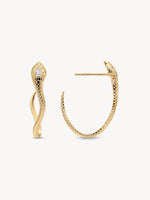 Cobra Pear Diamond Earrings