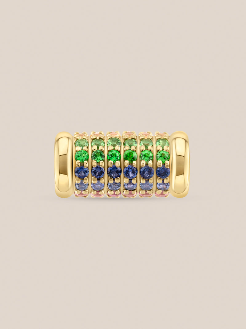 Rainbow Barrel Bead