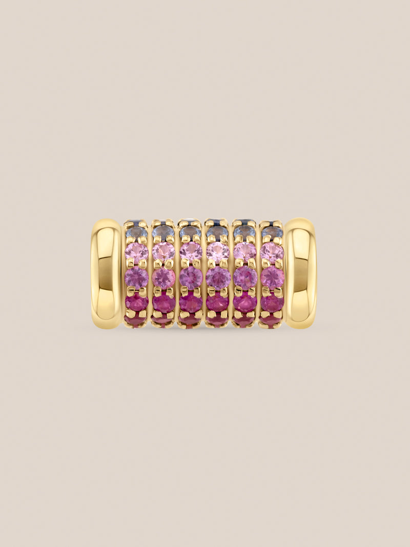 Rainbow Barrel Bead