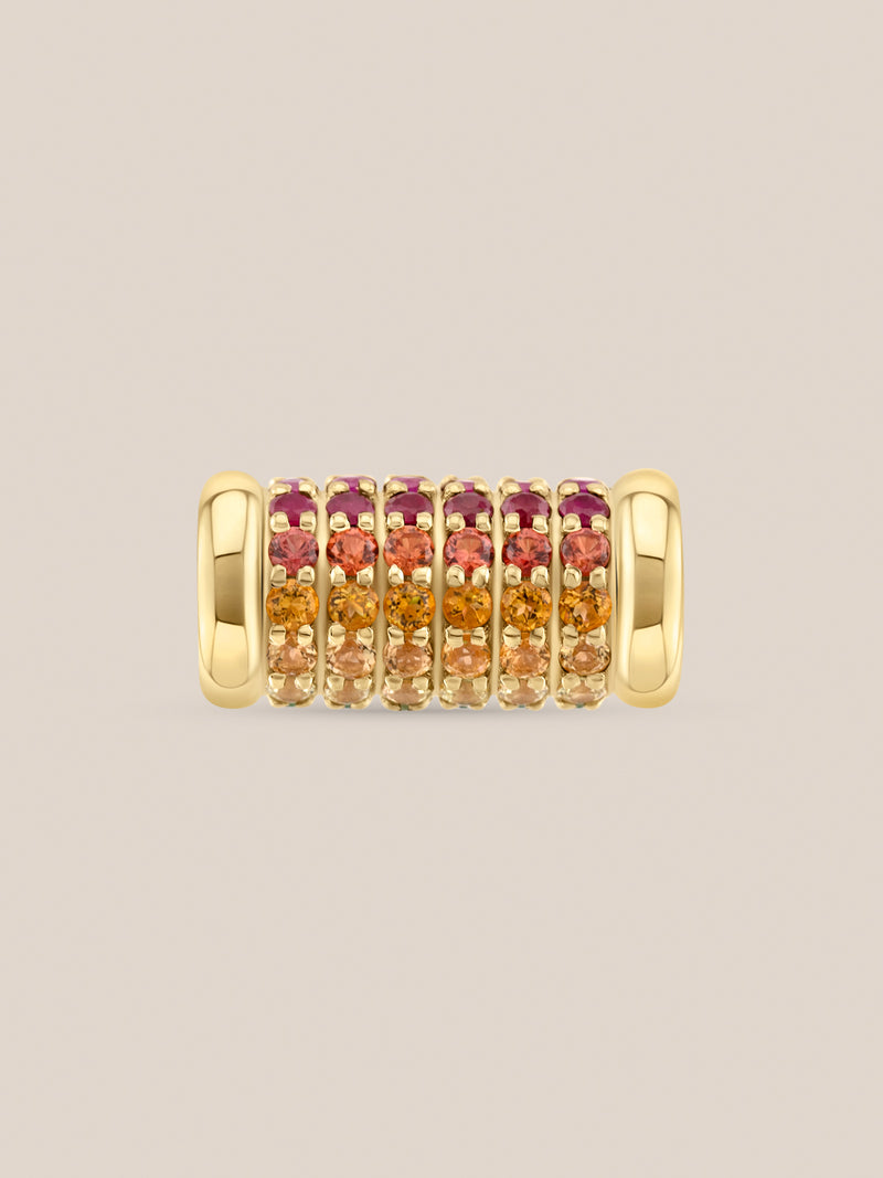 Rainbow Barrel Bead