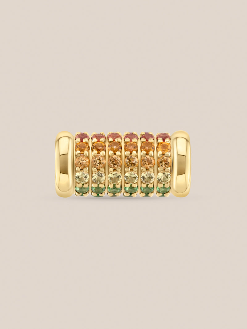 Rainbow Barrel Bead