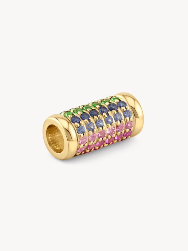 Rainbow Barrel Bead