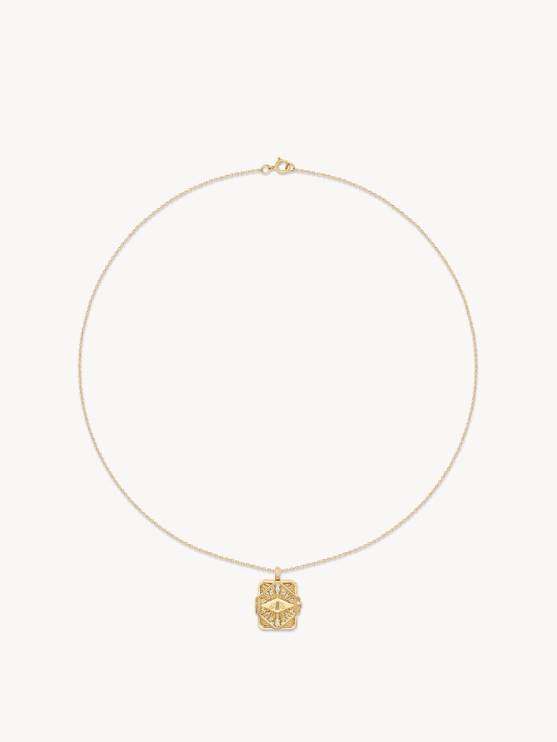 Diamonds and Key Dream Book Necklace