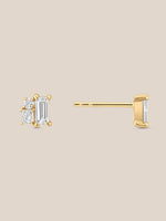 Prism Baguette Studs