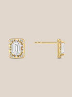 Spotlight Emerald-Cut Diamond Studs