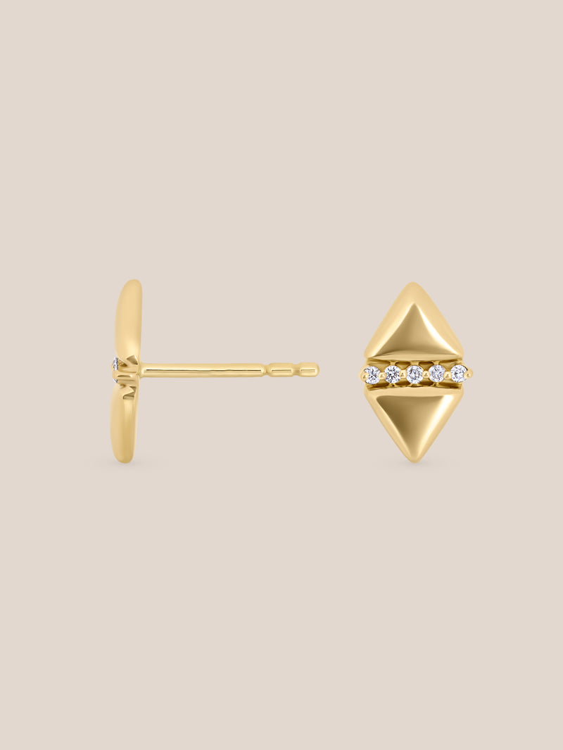 Triangle Diamond Earrings