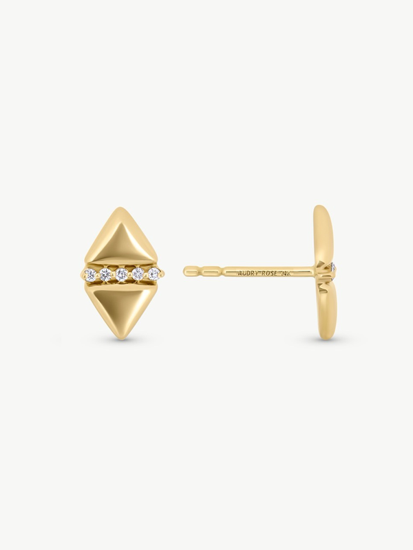 Triangle Diamond Earrings