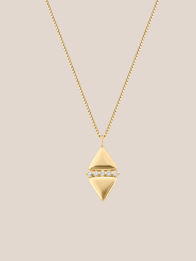 Triangle Diamond Necklace