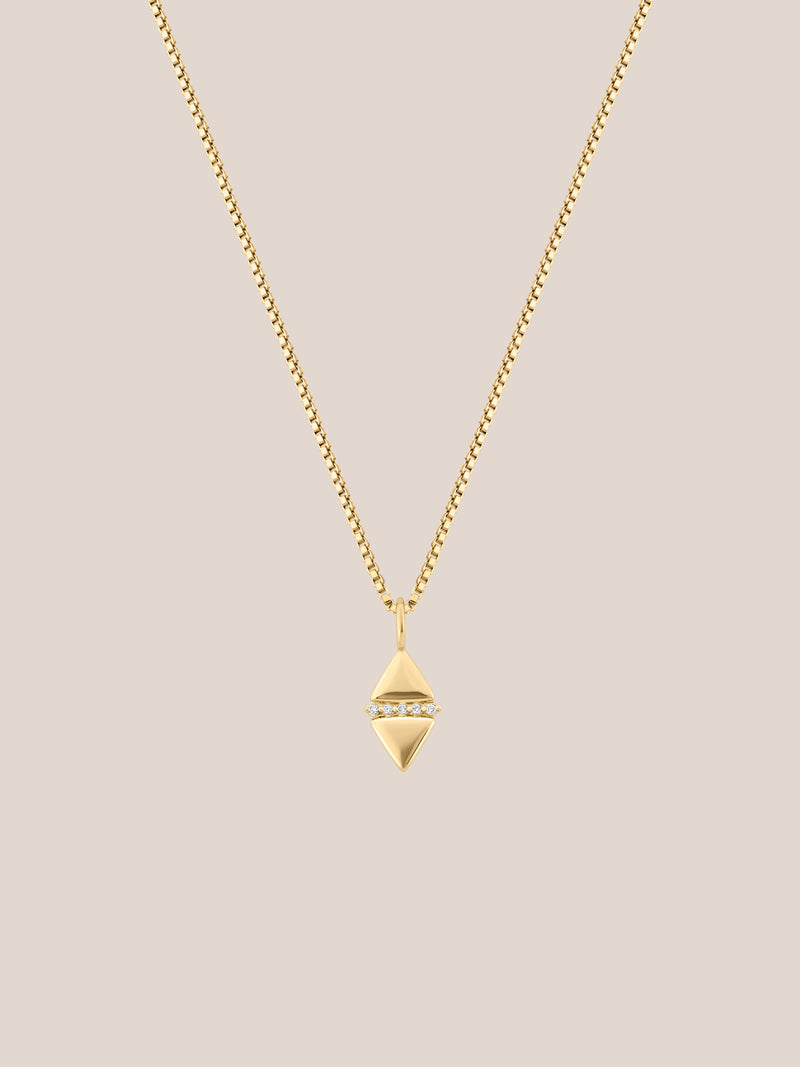 Triangle Diamond Necklace