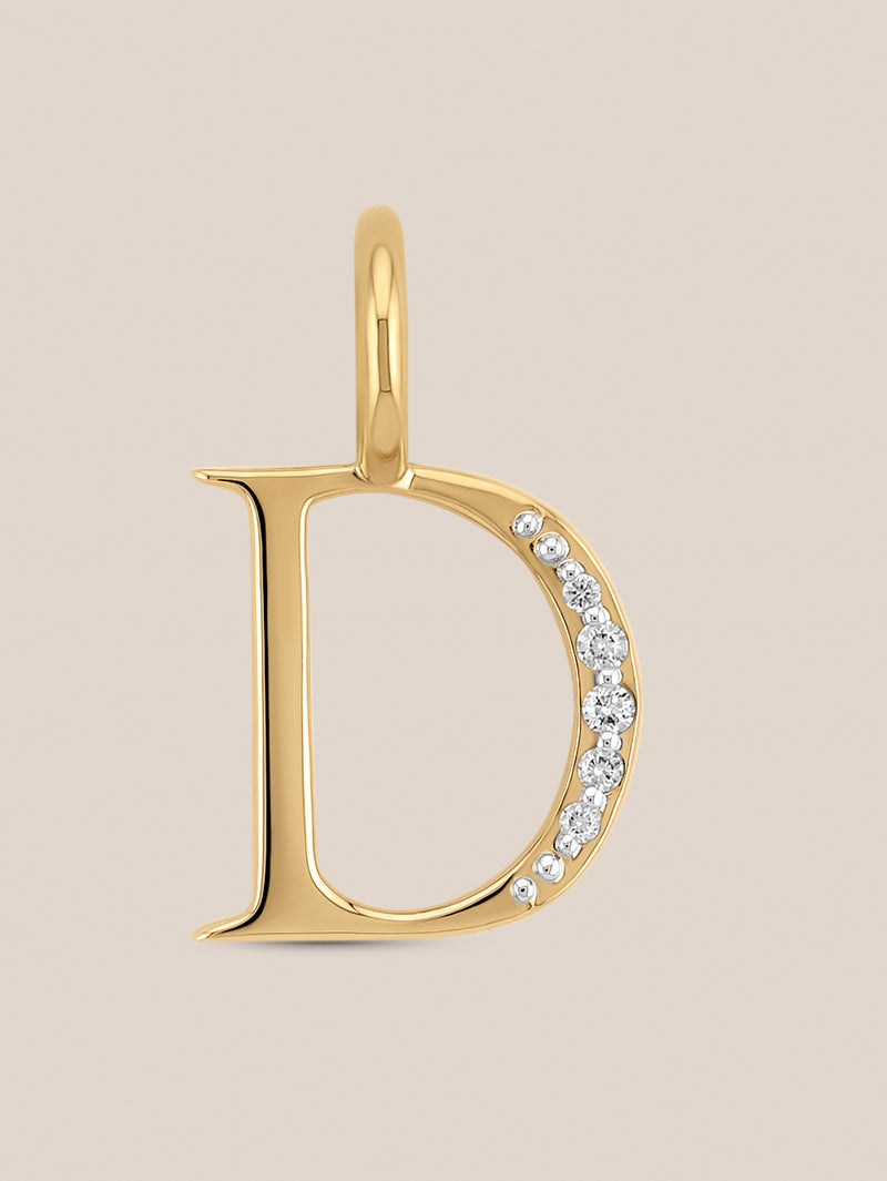 Diamond Initial Pendants