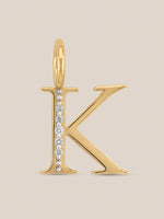 Diamond Initial Pendants