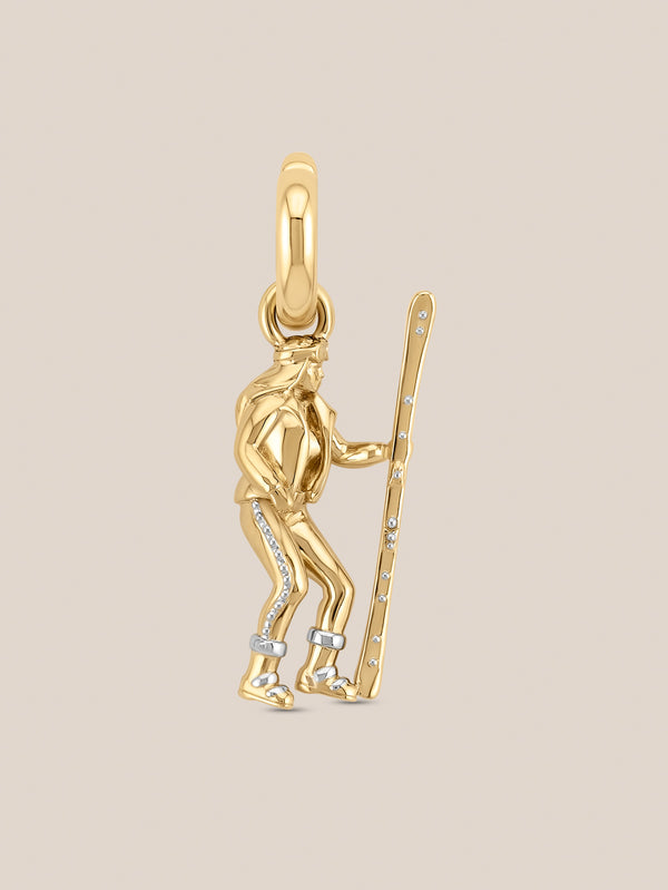 Skier Girl Charm