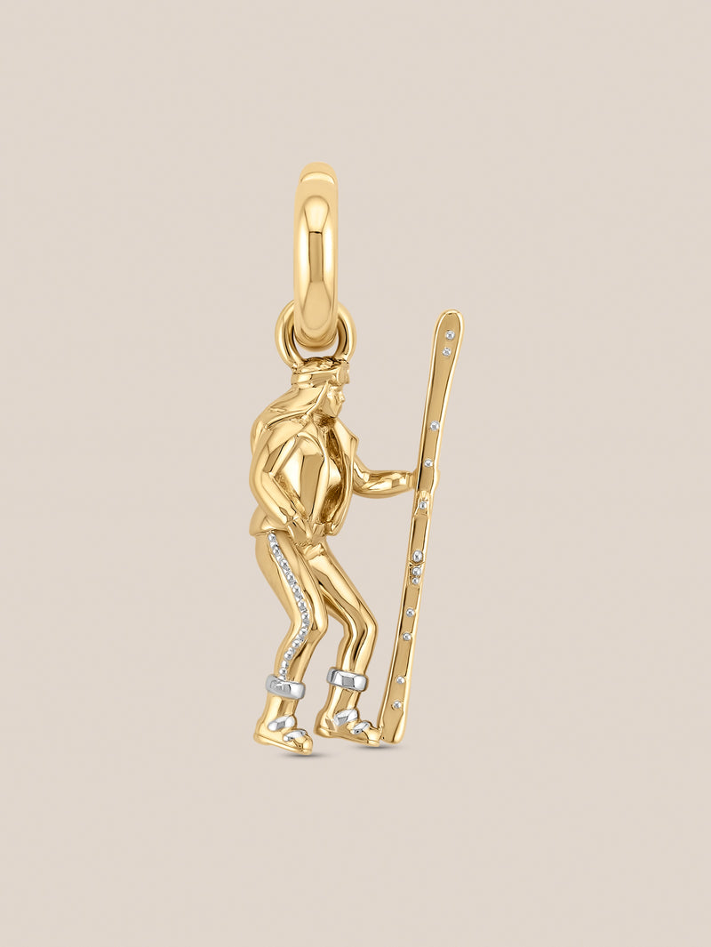 Skier Girl Charm