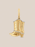 Golden Milgrain Charms