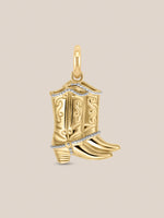 Golden Milgrain Charms