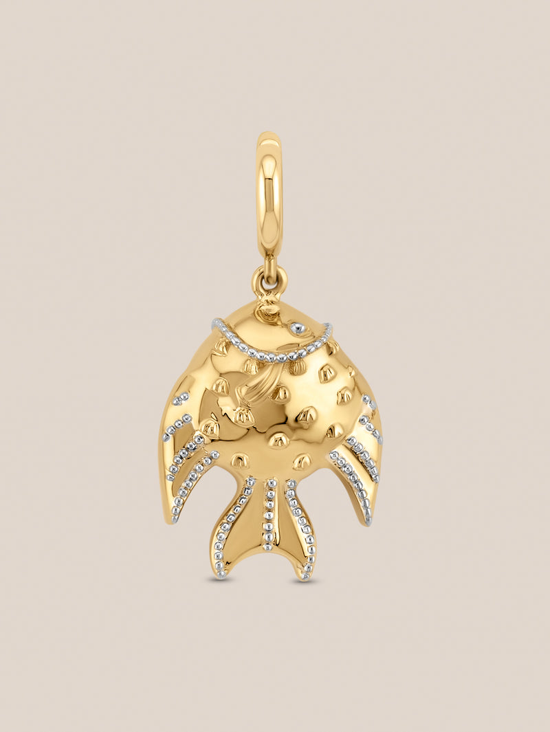 Golden Milgrain Charms