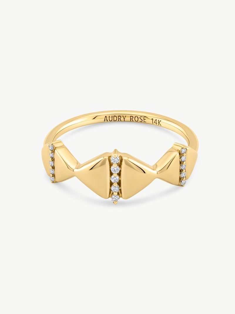 Triangle Diamond Ring