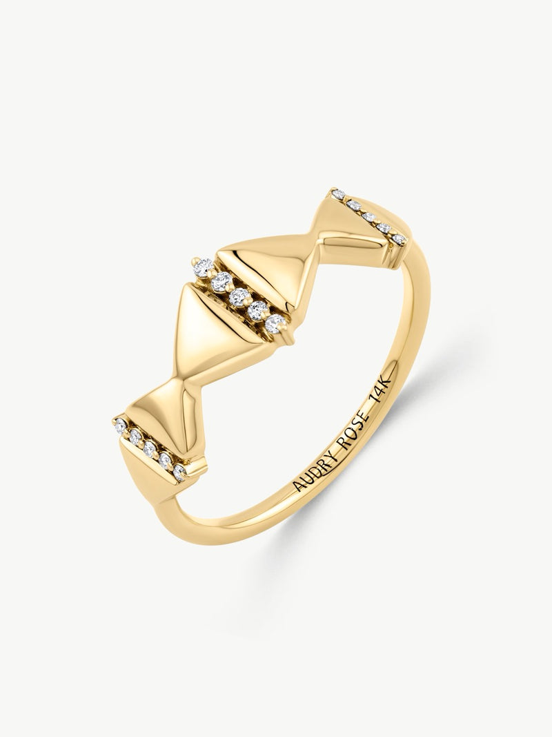 Triangle Diamond Ring
