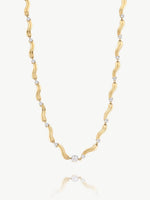 Wavy Diamond Necklace