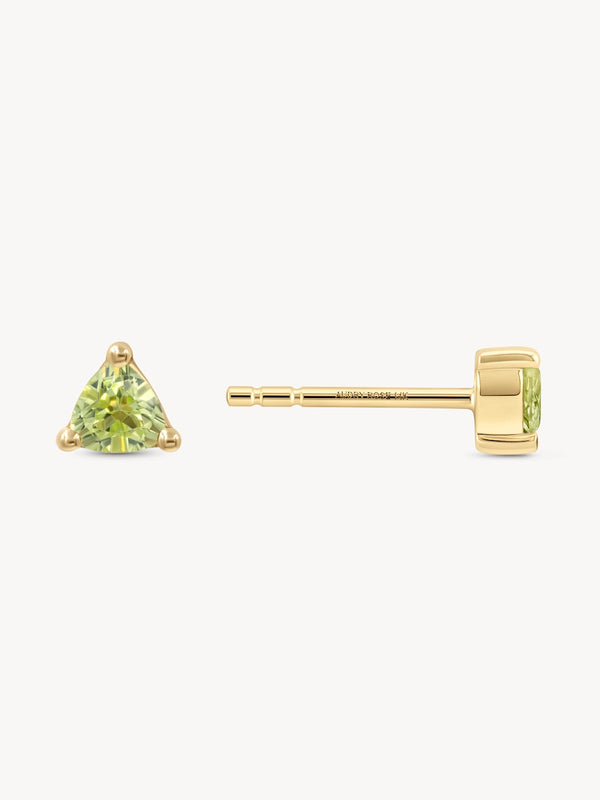 Peridot Birthstone Studs