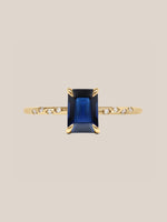 Large Starry Sapphire Ring