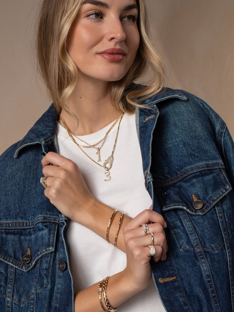 Diamond Number Pendants