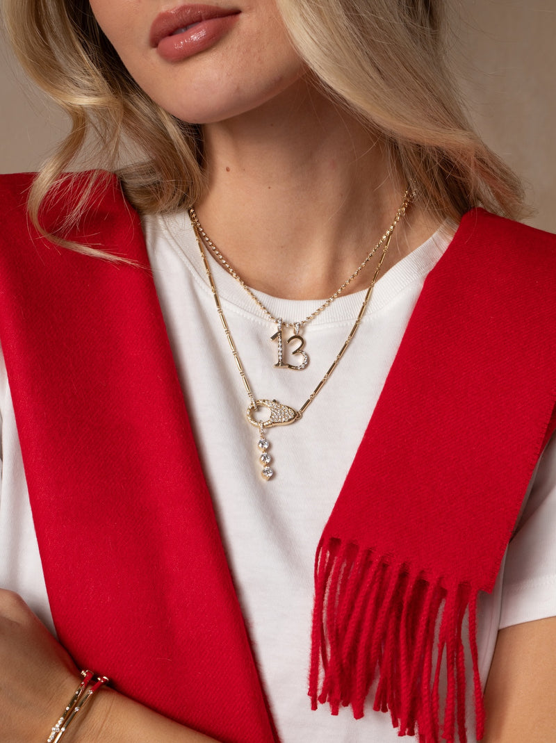 Diamond Number Pendants