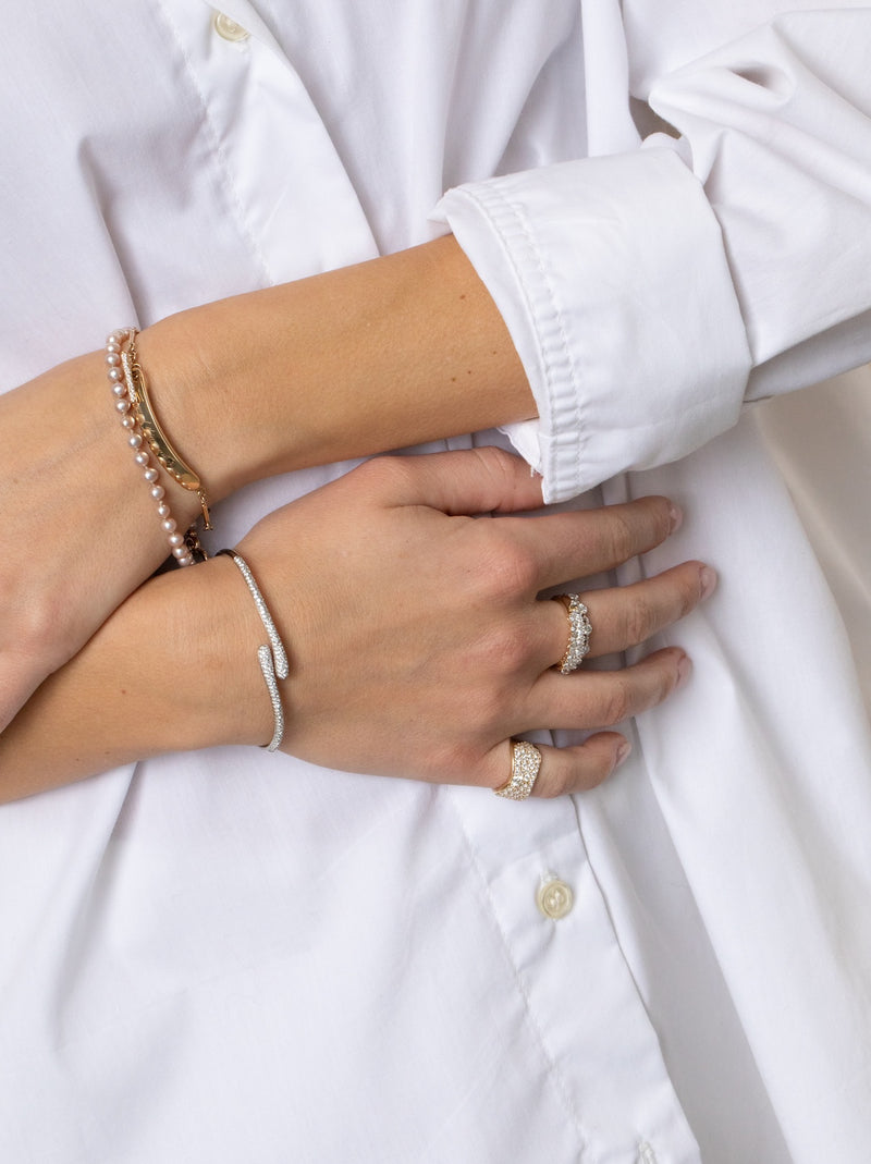 Pave Diamond Wrap Bracelet