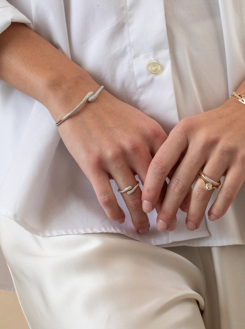 Pave Diamond Wrap Ring