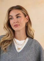 Wavy Diamond Drop Earrings