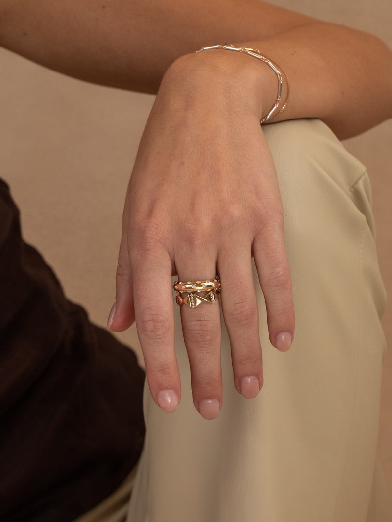 Triangle Diamond Ring