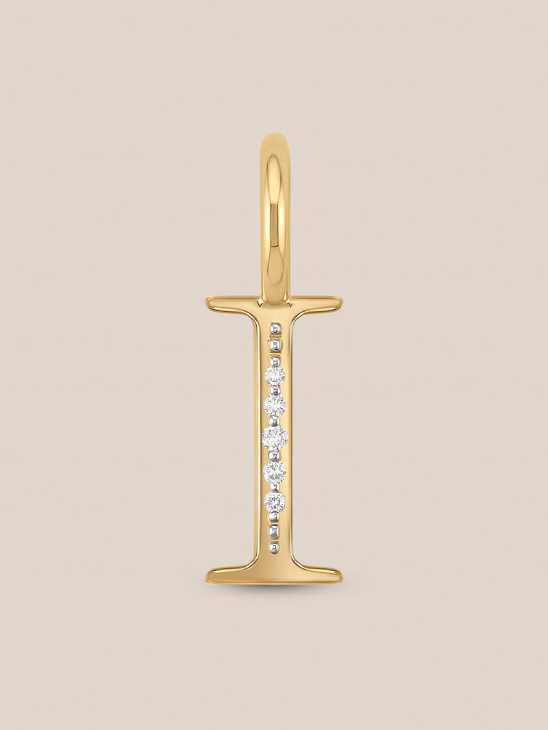 Diamond Initial Pendants