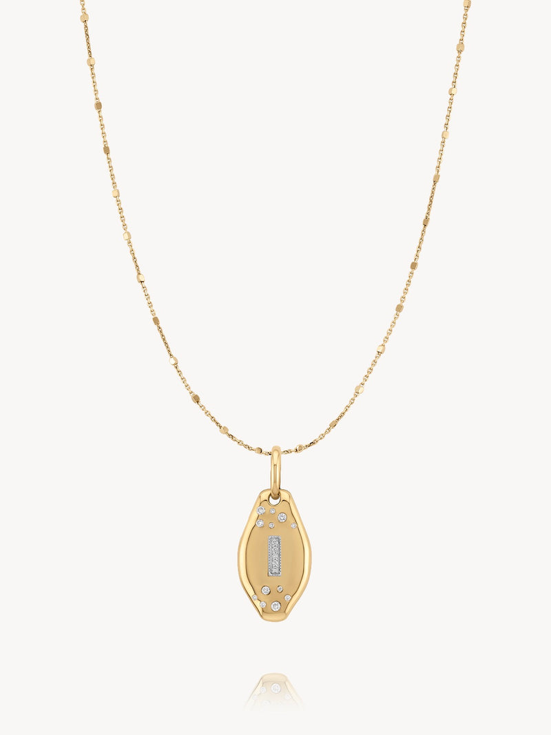 Initial Skipping Stone Pendant