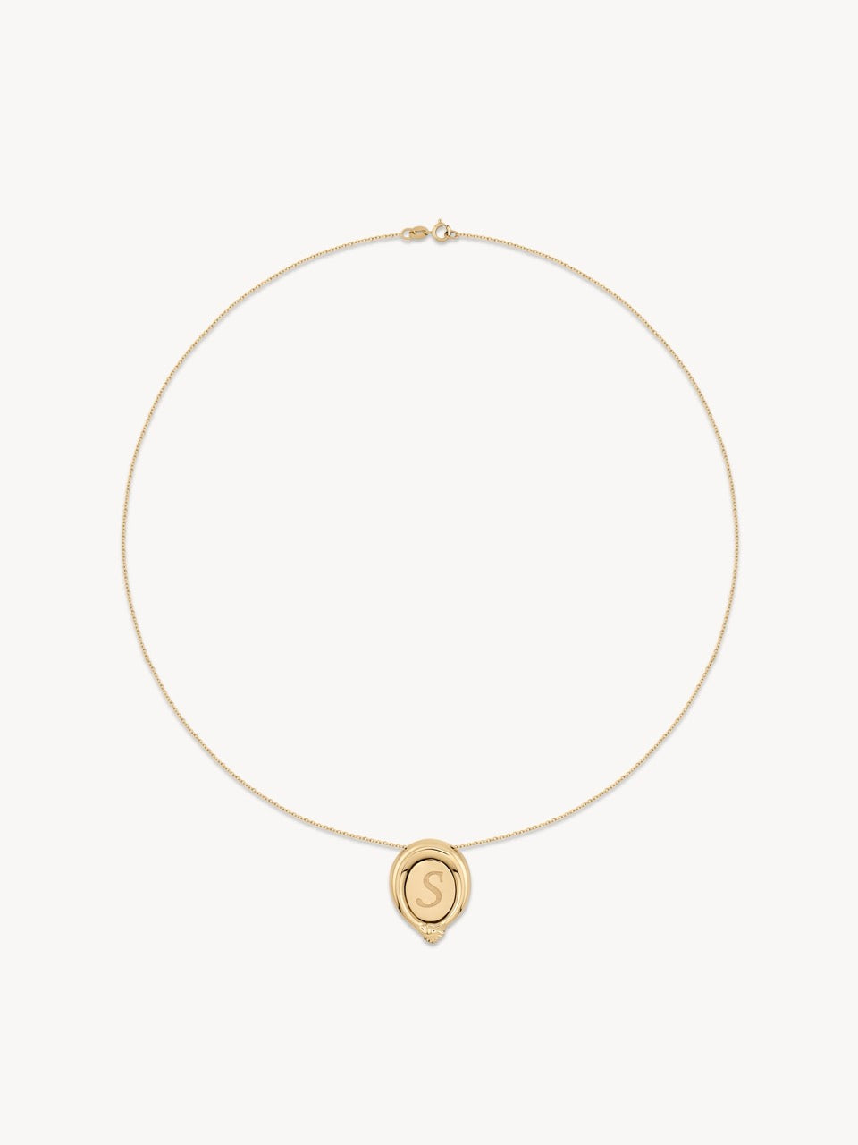 Hortense Jewelry Frame Necklace in 14K Solid Gold | Audry Rose