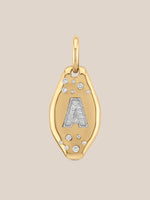 Initial Skipping Stone Pendant