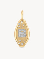 Initial Skipping Stone Pendant