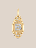 Initial Skipping Stone Pendant